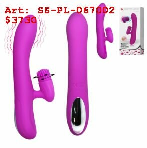 Vibrador 7 funciones con estimulador rotativo de clitoris y USB, Sexshop En Cordoba